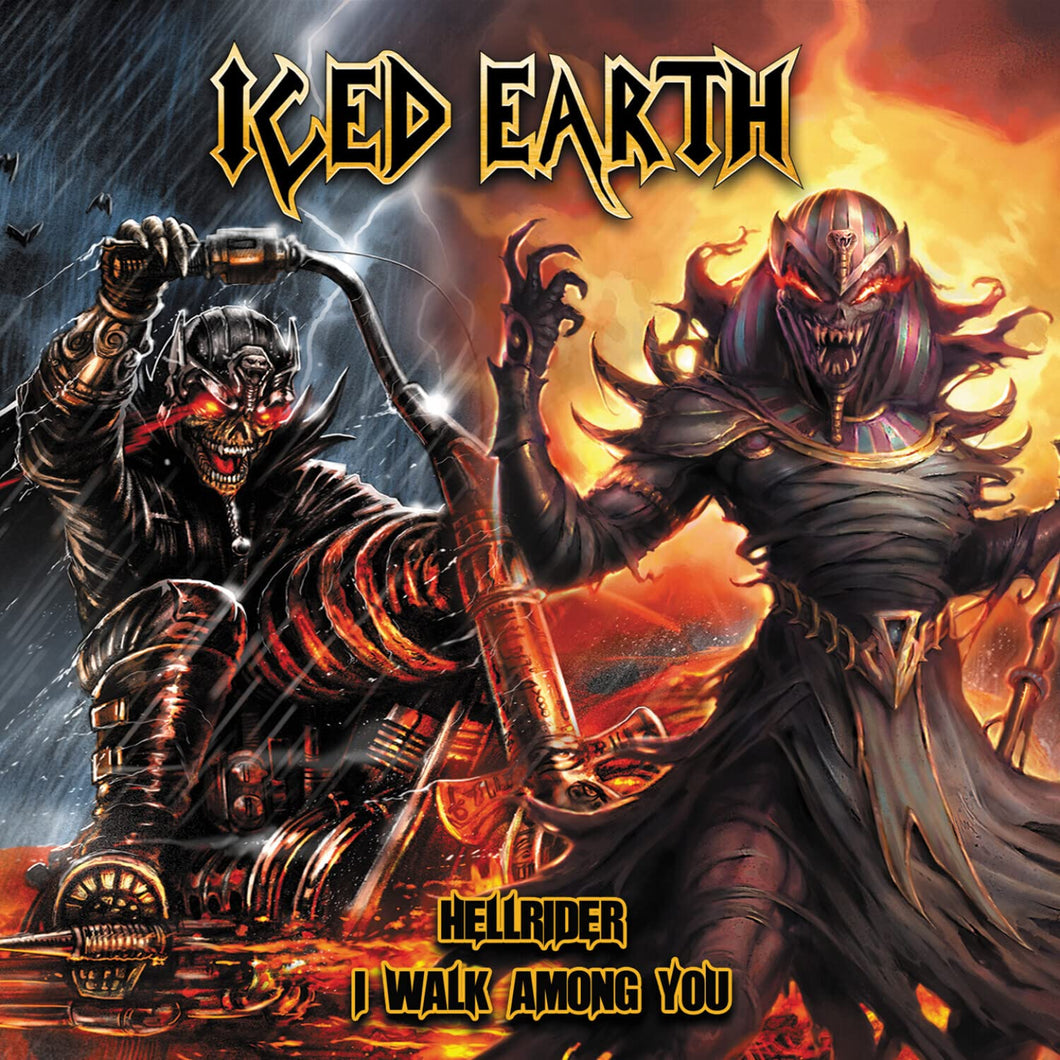 Iced Earth - Hellrider / I Walk Among You (Color Vinyl)