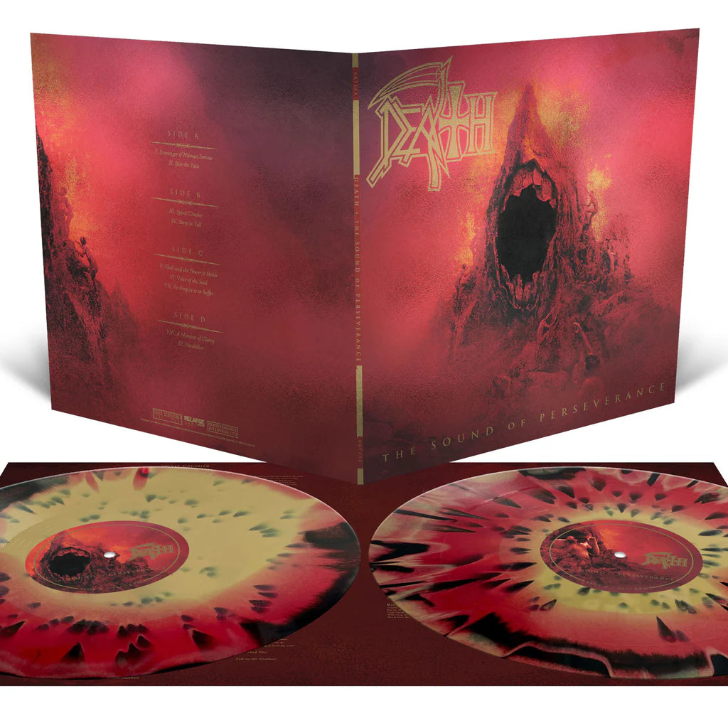 Death ‎–  The Sound Of Perserance (Deluxe Silver Foil Laminated Jacket/Color Vinyl)