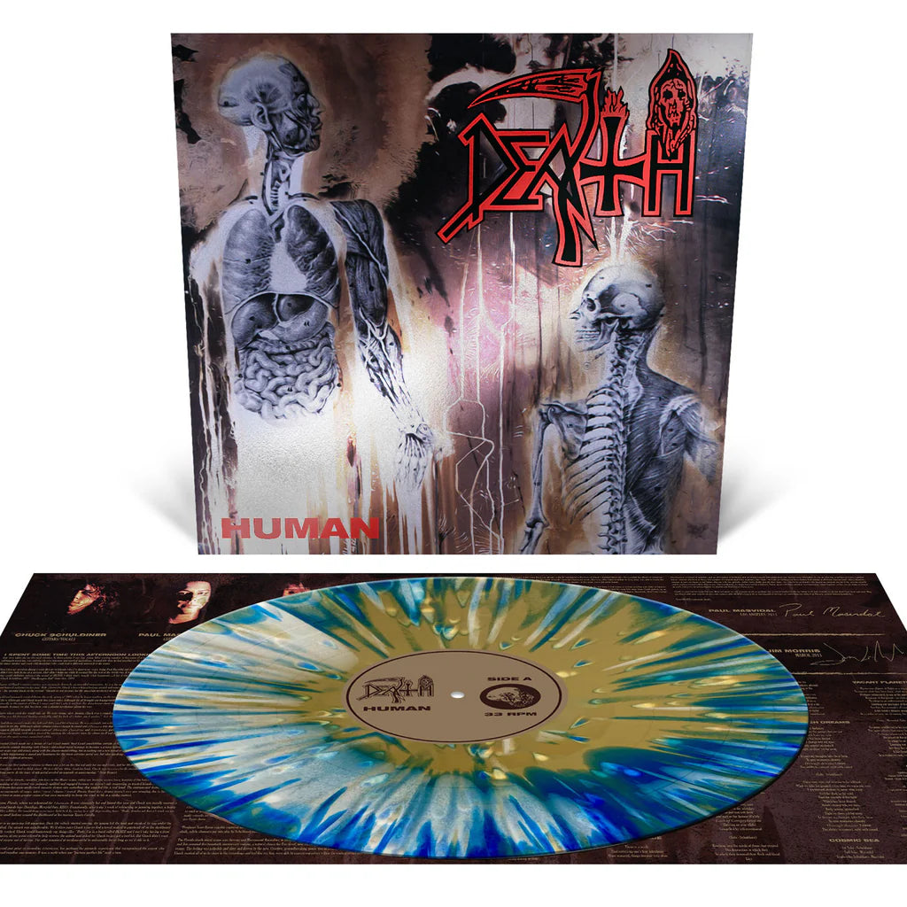 Death ‎–  Human (Deluxe Silver Foil Laminated Jacket/Color Vinyl) (Copy)