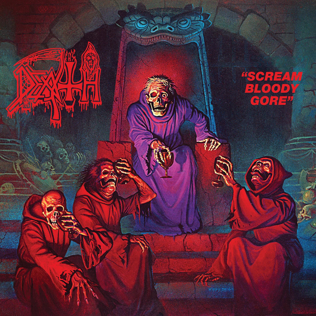Death ‎– Scream Bloody Gore (Deluxe Silver Foil Laminated Jacket/Color Vinyl)