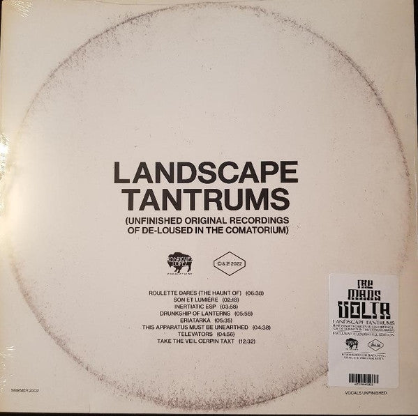 The Mars Volta ‎– Landscape Tantrums (Unfinished Original Recordings Of De-Loused In The Comatorium) (1 PER PERSON!)