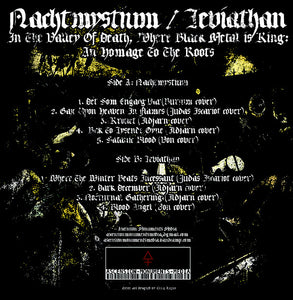Leviathan / Nachtmystium ‎– In The Valley Of Death...Where Black Metal is King (An Ode to the Roots)