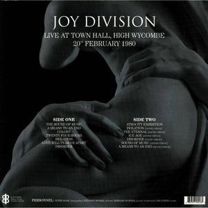 Joy Division ‎– Live At Town Hall, High Wycombe 20th February 1980