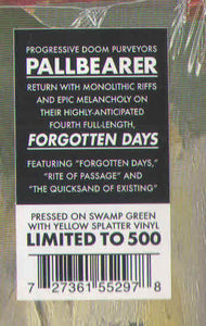 Pallbearer ‎– Forgotten Days (COLOR VINYL/INDIE EXCLUSIVE)