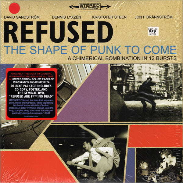 Refused ‎– The Shape Of Punk To Come (2012 RED VINYL+CD+DVD DOCUMENTARY)