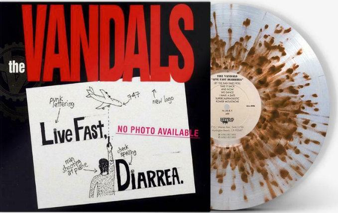 The Vandals ‎– Live Fast Diarrhea (25TH ANN. EXPLOSIVE BROWN SPLATTER VINYL)