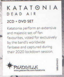 Katatonia -Dead Air (2xCD+DVD)