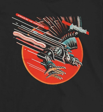 Judas Priest - Screaming For Vengeance.. SHORT SLEEVE SHIRT (PLEASE EMAIL/CONTACT REGARDING SIZE AVAILABILITY)