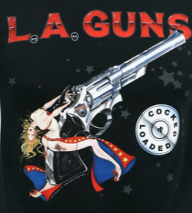 L.A. Guns - Cocked... SHORT SLEEVE SHIRT (PLEASE EMAIL/CONTACT REGARDING SIZE AVAILABILITY)