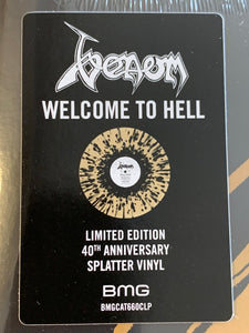 Venom ‎– Welcome To Hell (COLOR 40TH ANN. ~SLEEVES HAVE EDGE/CORNER BENDS~)